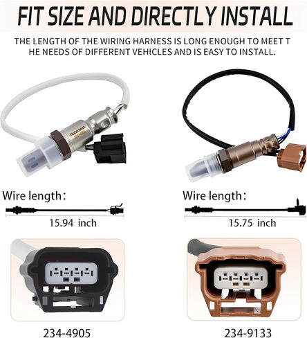 2PCS O2 Sensor Upstream &Downstream Compatible with Nissan 2013-2018 Altima,2016-2018 Versa 2.5L Engine Replace#234-9133, 22693-3TA0A,234-4905，226A0-3TA0B in Kuwait