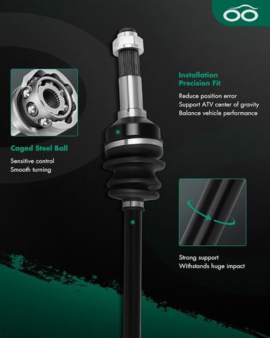 SCITOO Rear Left Right CV Axle Shaft Assembly For Yamaha YXZ1000R 2016 2017 2018 2019 2020 2021 2022 2 Pack in Saudi Arabia