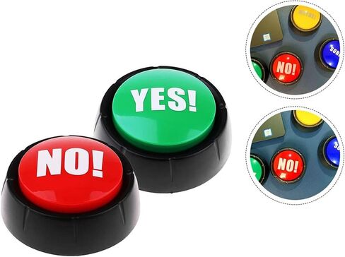 2 PCS Toys Pet Talking Buttons Game Answer Buzzer No Talking Button Sound Button Sound Talking Button in Saudi Arabia