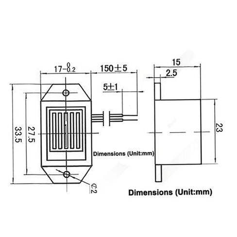 1pc DC 1.2/3/6/12V 85dB 33.5 * 15mm Electronic Buzzer Alarm Mechanical Buzzer Sound Beeper Constant Tone(1.2V) in Kuwait