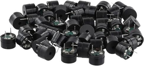 50PCS Passive Speaker Buzzer Electromagnetic Impedance 16 Ohms Electromagnetic Buzzer AC/2KHz 3V 5V 9V 12V Resistance Speaker in Saudi Arabia