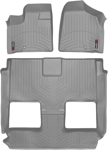 WeatherTech Custom Fit FloorLiners for Grand Caravan, Town & Country Van - Full Set (444211-441414), Black in Saudi Arabia