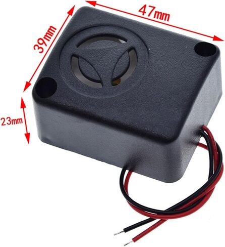 Anti-Theft Car Burglar Alarm 6/12/15V 120dB Active High Decibel Buzzer Safe Box Burglar Alarm Car Accessories QSI-4840 in Saudi Arabia