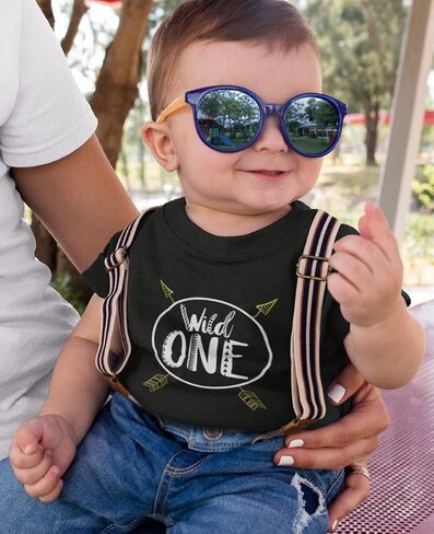 Baseball Number 1 1st Birthday Shirt Gifts for One Year Old Infant Kids T-Shirt in Saudi Arabia