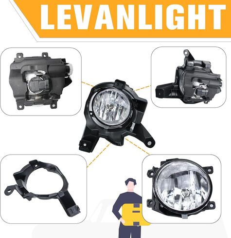 مجموعة مصابيح الضباب متوافقة مع مجموعة مصابيح الضباب الشفافة RAV4 2013 2014 2015 مع أسلاك تسخير ومفتاح، مصابيح هالوجين H16 12 فولت 19 وات عدسة شفافة in Saudi Arabia
