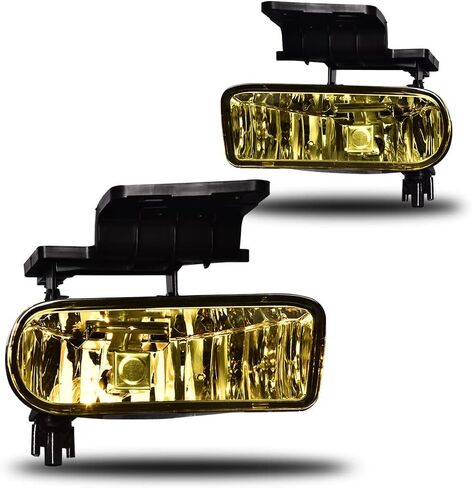 Fog Lights Assembly Compatible with Chevy Silverado 1500 2500 1999-2002/Fit Chevy Silverado 3500 2001-2002/Fit Chevy Suburban/Tahoe 2000-2006 Yellow Lens in Saudi Arabia