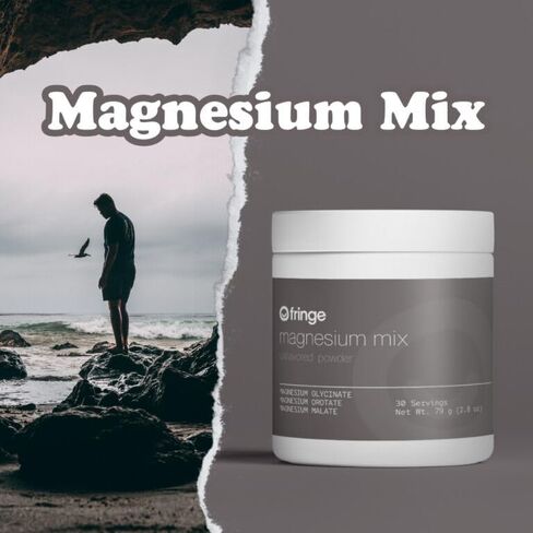 Fringe Electrolyte and Mineral Mix, Pure Ocean Sea Salt for Rehydration, Potassium Chloride, Magnesium Malate for Muscle Tension, Trace Minerals for Essentials, Unflavored, 30 Servings in Saudi Arabia