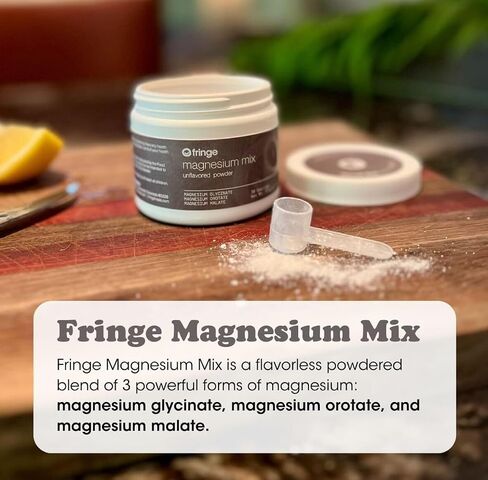 Fringe Electrolyte and Mineral Mix, Pure Ocean Sea Salt for Rehydration, Potassium Chloride, Magnesium Malate for Muscle Tension, Trace Minerals for Essentials, Unflavored, 30 Servings in Saudi Arabia