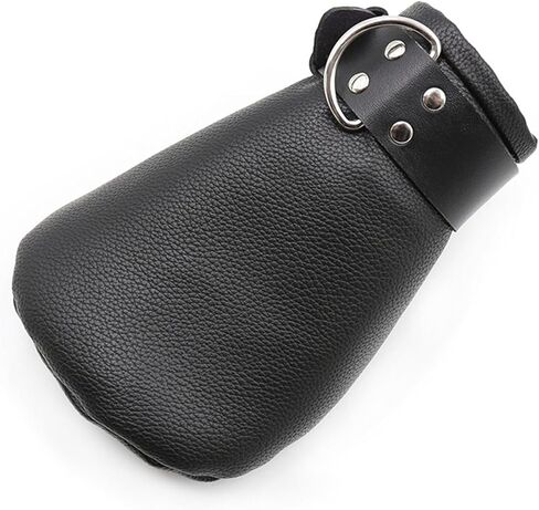 Generic Stand Out in Style with Black Leather Boxing Gloves - Adjustable Pin Buckle Bangles Included Stand Out in Style with Black Leather Boxing Gloves - Adjustable Pin Buckle Bangles Included in Saudi Arabia