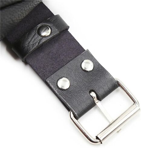 Generic Stand Out in Style with Black Leather Boxing Gloves - Adjustable Pin Buckle Bangles Included Stand Out in Style with Black Leather Boxing Gloves - Adjustable Pin Buckle Bangles Included in Saudi Arabia