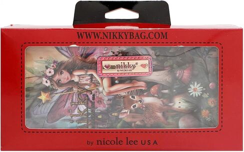 Nicole Lee Nikky Bag Double Zipper Wallet V.2, Women's, Eco-Leather, RFID Blocking, Multiple Card Slots, FALL (FAIRY TALE) in Saudi Arabia