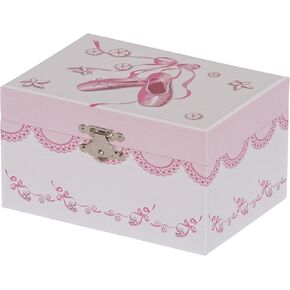 Mele & Co. Since 1912 Cora Original Twirling Blonde Hair Ballerina Pink Ballet Dancer Slippers White Painted Musical First Jewelry Box for Girls in Kuwait