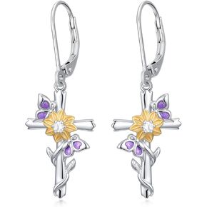 Mushroom Frog Earrings 925 Sterling Silver Moonstone Jewelry Gifts for Women in Kuwait