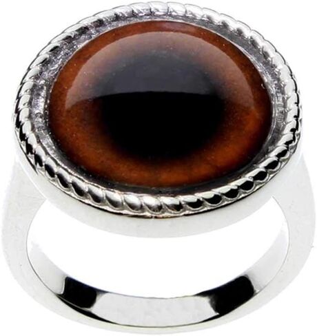 خاتم جريء للرجال أو النساء من شركة Steel Dragon Jewellers مع اختيارك من 21 عين حيوان أو خيال أو عين شريرة (شاهد مقاطع فيديو لكل حلقة) in Kuwait