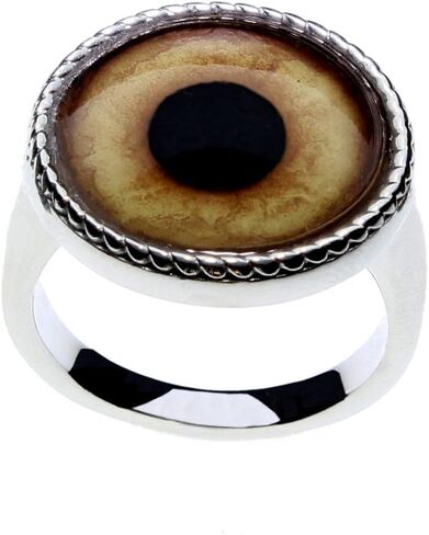 خاتم جريء للرجال أو النساء من شركة Steel Dragon Jewellers مع اختيارك من 21 عين حيوان أو خيال أو عين شريرة (شاهد مقاطع فيديو لكل حلقة) in Kuwait