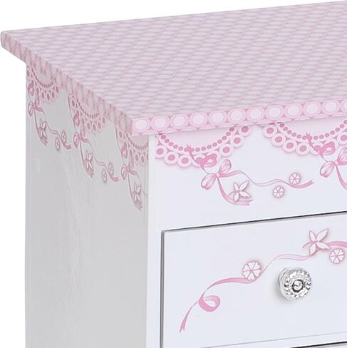 Mele & Co. Since 1912 Cora Original Twirling Blonde Hair Ballerina Pink Ballet Dancer Slippers White Painted Musical First Jewelry Box for Girls in Kuwait