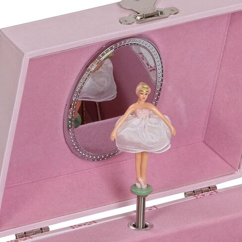 Mele & Co. Since 1912 Cora Original Twirling Blonde Hair Ballerina Pink Ballet Dancer Slippers White Painted Musical First Jewelry Box for Girls in Kuwait