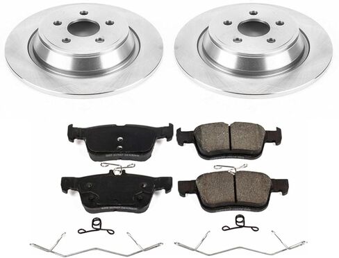 Power Stop KOE7417 Autospecialty Rear Replacement Brake Kit-OE Brake Rotors & Ceramic Brake Pads For Edge, Fusion, Police Responder Hybrid, SSV Plug-In Hybrid, Continental, Nautilus [Model Specific] in Saudi Arabia
