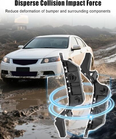 1 Pair Front Bumper Spacer Bracket Fit for Honda Accord Acura TSX 2004 2005 2006 2007 2008 Replace 71198SEA003 71193SEA003 71198-SEA-003 71193-SEA-003 in Saudi Arabia
