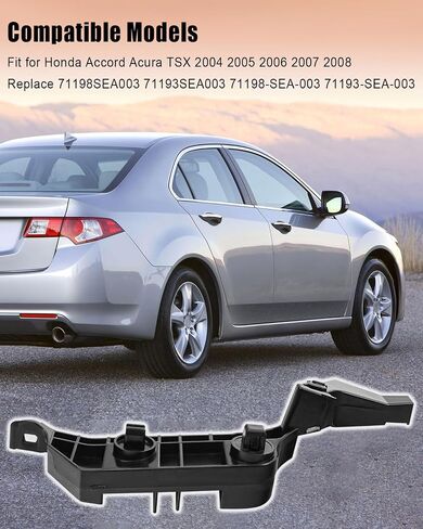 1 Pair Front Bumper Spacer Bracket Fit for Honda Accord Acura TSX 2004 2005 2006 2007 2008 Replace 71198SEA003 71193SEA003 71198-SEA-003 71193-SEA-003 in Saudi Arabia