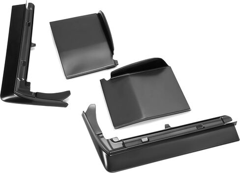 KUAFU 4PCS Front Bumper Filler Compatible with 1980-1985 Cadillac Seville Plastic Black in Saudi Arabia