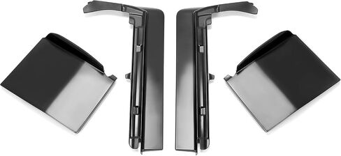 KUAFU 4PCS Front Bumper Filler Compatible with 1980-1985 Cadillac Seville Plastic Black in Saudi Arabia