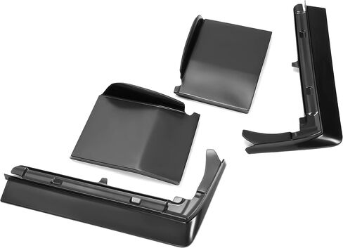 KUAFU 4PCS Front Bumper Filler Compatible with 1980-1985 Cadillac Seville Plastic Black in Saudi Arabia