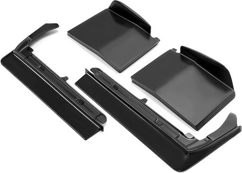 KUAFU 4PCS Front Bumper Filler Compatible with 1980-1985 Cadillac Seville Plastic Black in Saudi Arabia
