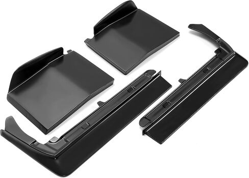 KUAFU 4PCS Front Bumper Filler Compatible with 1980-1985 Cadillac Seville Plastic Black in Saudi Arabia