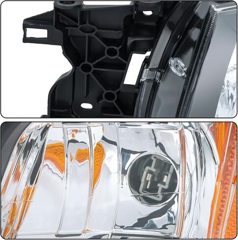 Silscvtt 1 Pair of Driver and Passenger Side Replacement for Subaru Forester 2003-2004 Black Housing Reflector Halogen Black Headlights Assembly in Saudi Arabia