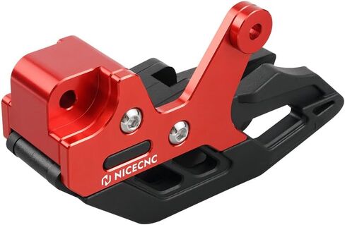 NICECNC Red Motorcycle Chain Guide Compatible with Beta 125RR 200RR 250/300 RR & XTrainer 350/390/400 RR 430/450/480 RR CNC Machined 450/525 RM 450/525 RS 525RS 2010-2025 See Fitment in Saudi Arabia