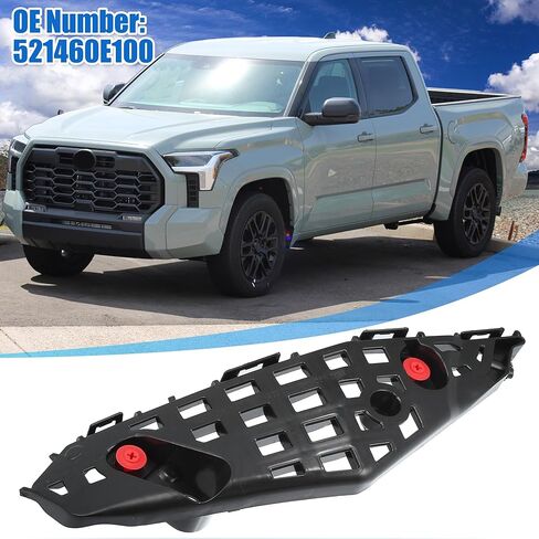 X AUTOHAUX Front Left Bumper Bracket Retainer Spacer Mounting Support for Toyota Highlander 2020-2021 No.521460E100 Plastic Black in Saudi Arabia