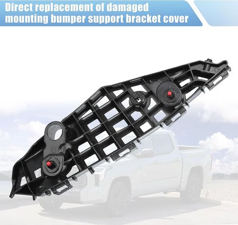 X AUTOHAUX Front Left Bumper Bracket Retainer Spacer Mounting Support for Toyota Highlander 2020-2021 No.521460E100 Plastic Black in Saudi Arabia