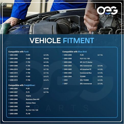 OEG Parts New Alternator Compatible With Bluebird Bus Cummins ISB 6.7L 5.9L Freightliner Trucks FL FLC112 Cat 3306 3408 WF Series Detroit Argosy 4C4O-10300-BA 4C4Z-10346-BA 3571135C91 4944PA 4949PA in Saudi Arabia