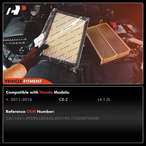 A-Premium Engine Air Filter Compatible with Honda CR-Z CRZ 2011 2012 2013 2014 2015 2016 1.5L, Replace# 17220RTW000 in Saudi Arabia