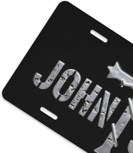 John 3:16 لوحة ترخيص أمامية متقاطعة للنساء، لوحات تزيين السيارة من معدن الألومنيوم، غطاء لوحة ترخيص مبتكر لطيف للرجال، 6 × 12 بوصة (4 فتحات) in Kuwait
