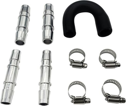 626-001 Upgrade Aluminum Engine Heater Core Bypass Kit with 5/8" 3/4" Hose Compatible with Most Common Heater Hoses in Saudi Arabia