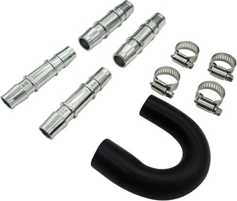626-001 Upgrade Aluminum Engine Heater Core Bypass Kit with 5/8" 3/4" Hose Compatible with Most Common Heater Hoses in Saudi Arabia