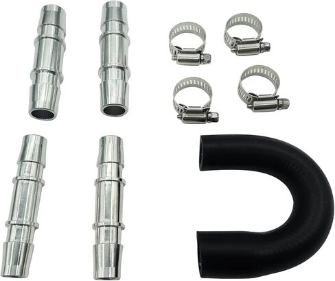 626-001 Upgrade Aluminum Engine Heater Core Bypass Kit with 5/8" 3/4" Hose Compatible with Most Common Heater Hoses in Saudi Arabia