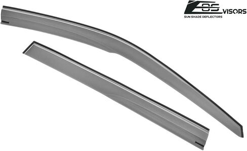 Replacement for 2016-2022 Honda Pilot | EOS Visors JDM Mugen Tape-On Style Smoke Tinted Side Vents Window Deflectors Rain Guard DWV-V78 in Saudi Arabia