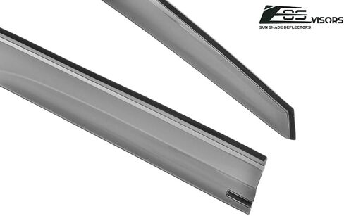 Replacement for 2016-2022 Honda Pilot | EOS Visors JDM Mugen Tape-On Style Smoke Tinted Side Vents Window Deflectors Rain Guard DWV-V78 in Saudi Arabia
