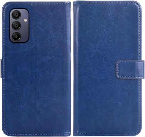 Asuwish Compatible with Samsung Galaxy A15 5G Wallet Case Tempered Glass Screen Protector and Leather Flip Cover Card Holder Stand Cell Accessories Phone Cases for A 15 4G 15A Women Men Black in Saudi Arabia