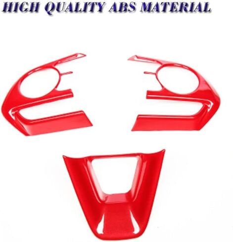 BOYOUS 3PCS ABS Molding Trim Sticker Cover Auto Accessories Interior Decoration for Toyota RAV4 2019 2020 2021 2022 2023 2024 2025, Not Fit Rav4 Prime (Bright Red) in Kuwait