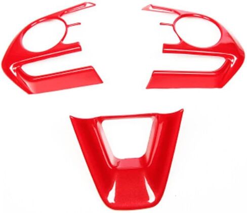 BOYOUS 3PCS ABS Molding Trim Sticker Cover Auto Accessories Interior Decoration for Toyota RAV4 2019 2020 2021 2022 2023 2024 2025, Not Fit Rav4 Prime (Bright Red) in Kuwait