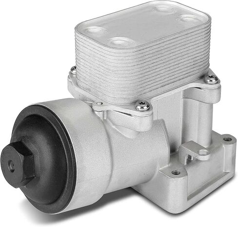 A-Premium Engine Oil Cooler and Oil Filter Housing, Compatible with Volkswagen Passat 2012 2013 2014, L4 2.0L, Turbocharged - Replace 03L115389B, 03L117021B in Saudi Arabia