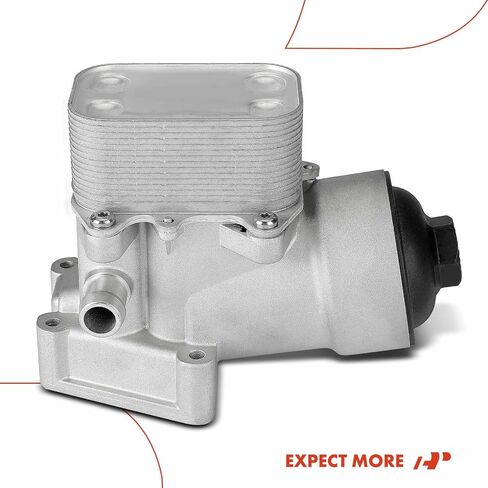 A-Premium Engine Oil Cooler and Oil Filter Housing, Compatible with Volkswagen Passat 2012 2013 2014, L4 2.0L, Turbocharged - Replace 03L115389B, 03L117021B in Saudi Arabia