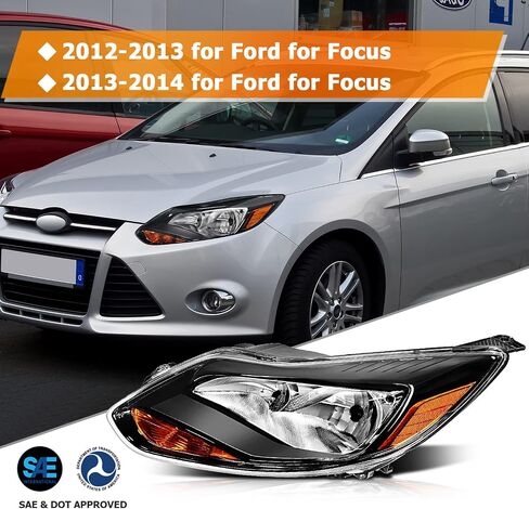 Headlight Assembly Compatible with for ford for Explorer 2016-2017 Passenger Side Black Housing Clear Lens FB5Z13008B FO2519130 in Kuwait