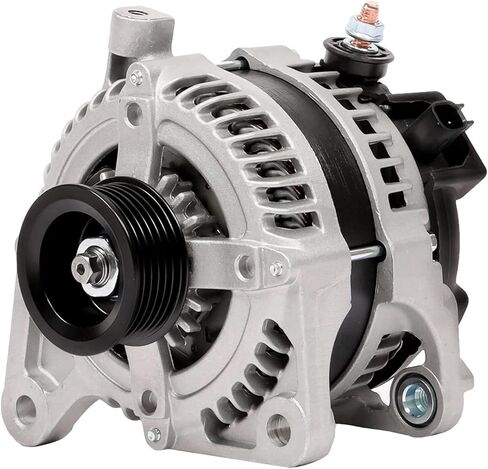 محور ديترويت - مولد كهربائي لسيارة جيب رانجلر 2009-2011 2008-2010 دودج جراند كارافان كرايسلر تاون آند كانتري [140A 14V]، مولد كهربائي مع استبدال بكرة 6 أخدود in Kuwait