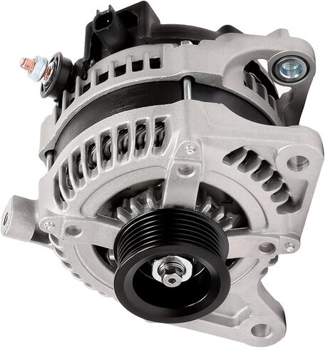 محور ديترويت - مولد كهربائي لسيارة جيب رانجلر 2009-2011 2008-2010 دودج جراند كارافان كرايسلر تاون آند كانتري [140A 14V]، مولد كهربائي مع استبدال بكرة 6 أخدود in Kuwait