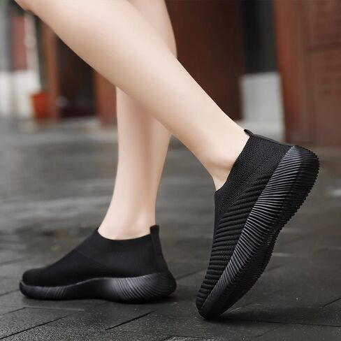 Women's Athletic Walking Shoes Slip On Casual Lightweight Breathable Mesh Tennis Workout Sneakers in Saudi Arabia